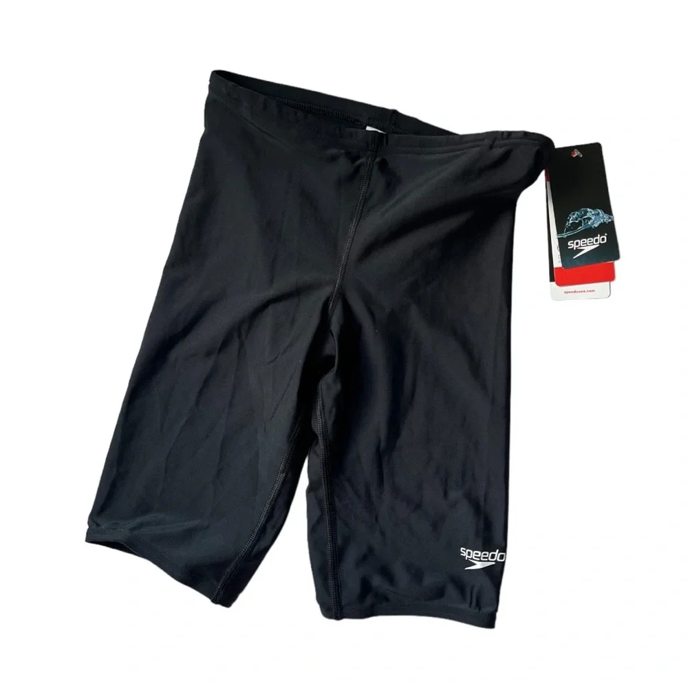 Speedo NWT Pro LT Boy's Swimsuit Jammer‎ Powerflex Eco Solid Youth